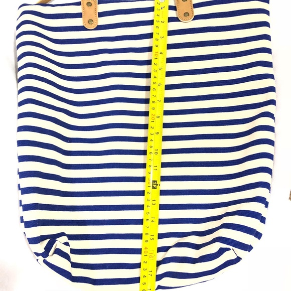 Summer & Rose blue & white striped canvas tote - Picture 6 of 6